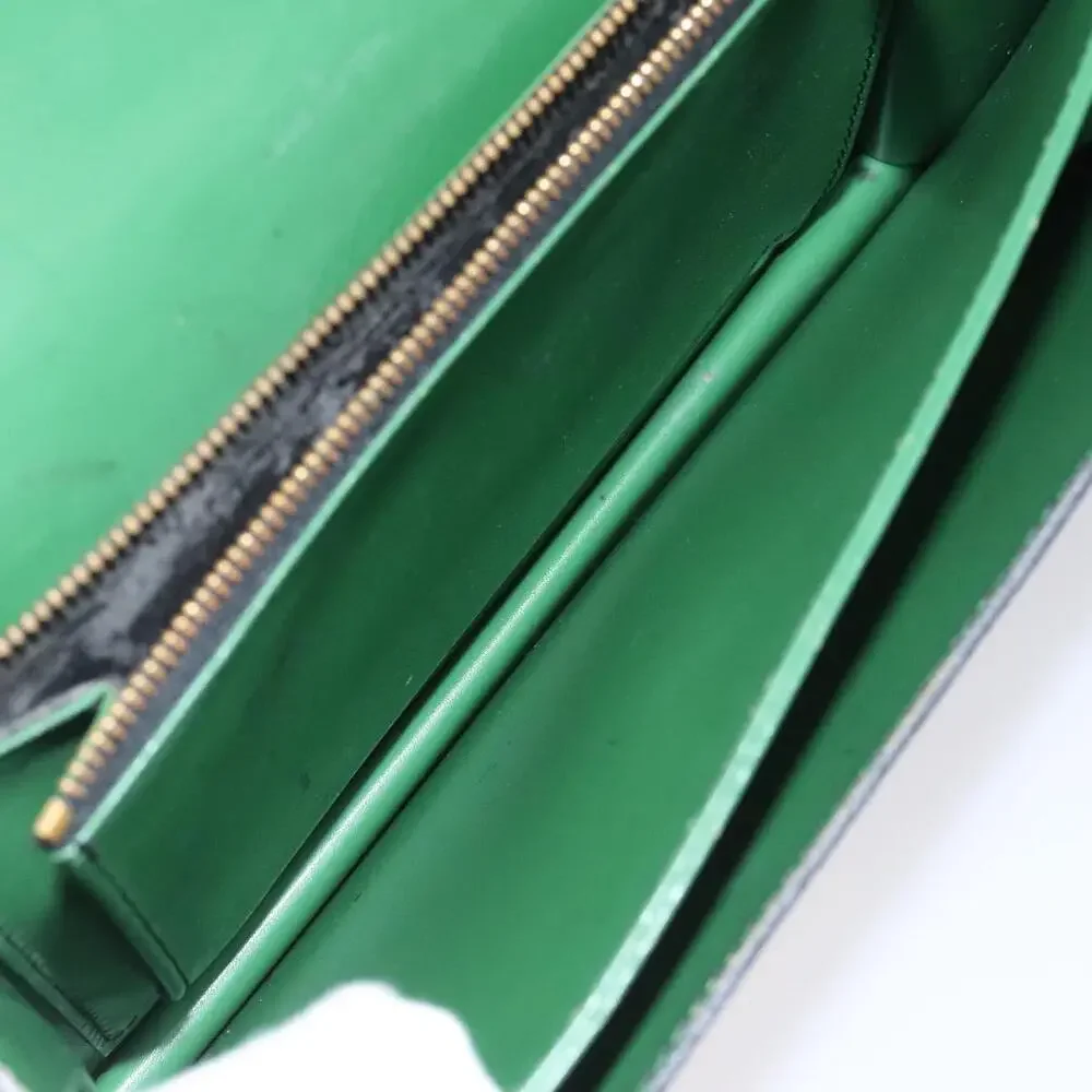 LOUIS VUITTON Epi Free Run Shoulder Bag Green Black M52414 - Picture 10 of 16